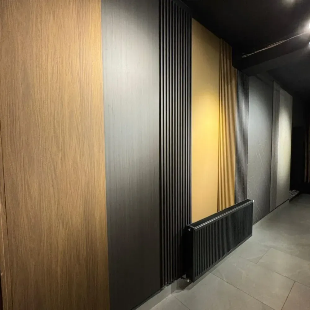 Panou decorativ riflaj WPC, Naimeed D7560, sistem de imbinare tip ''U'', aspect rafinat si montaj usor, 260x61.1x0.9cm, st...