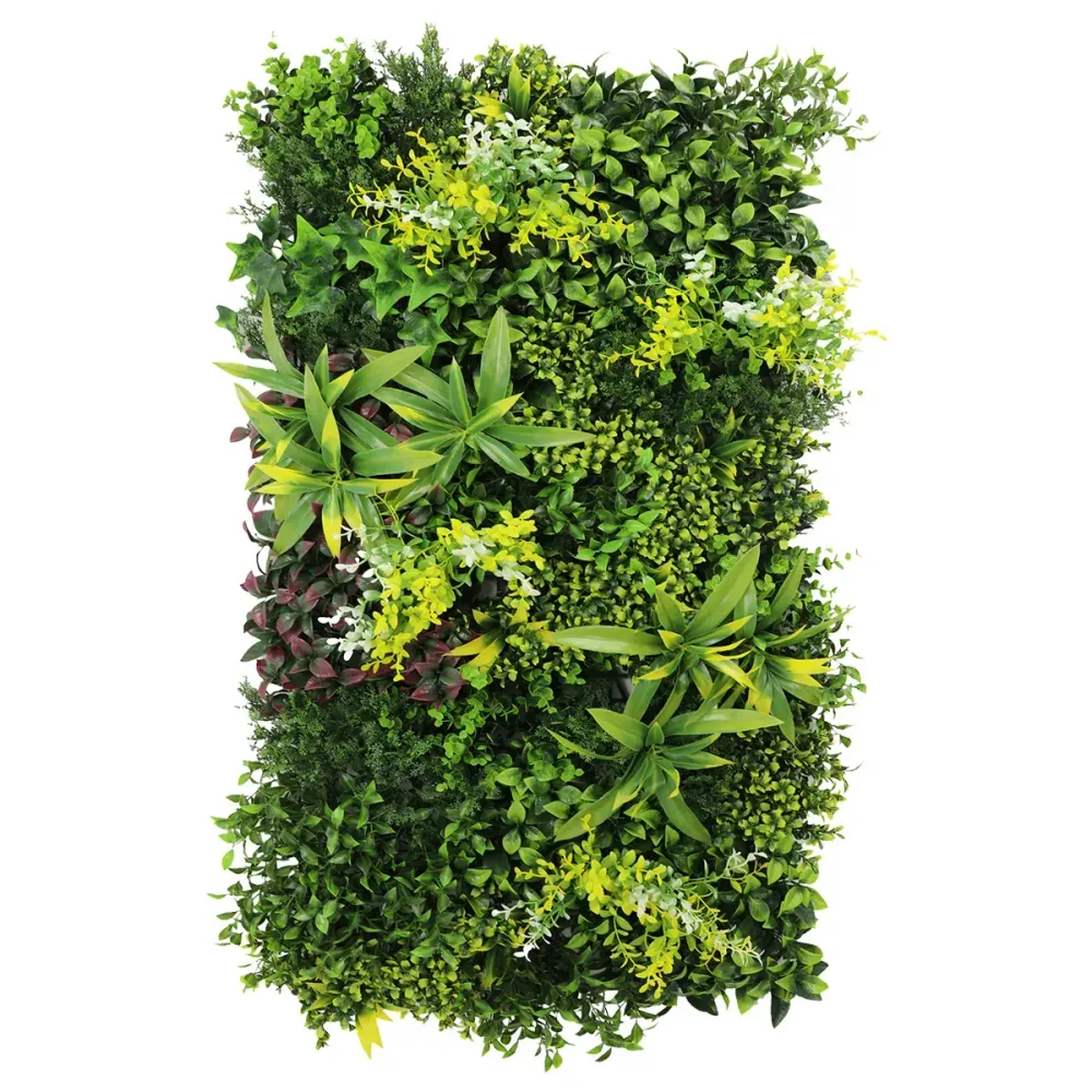 Panou din plante artificiale,cu frunze, Naimeed D7470, Multicolor, 50x100 cm