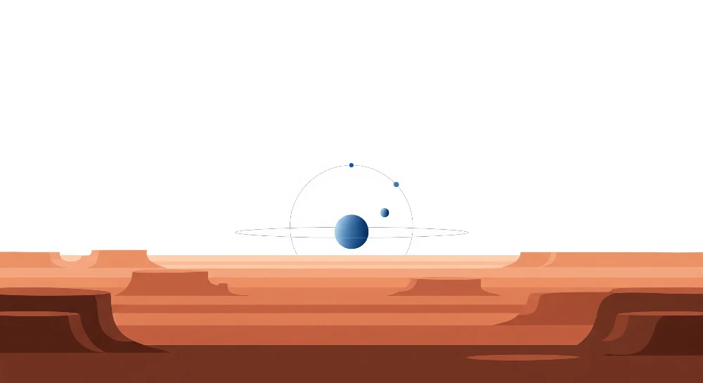 Papel de parede crianç | Explorare spațială cu planete și peisaje marțiene
