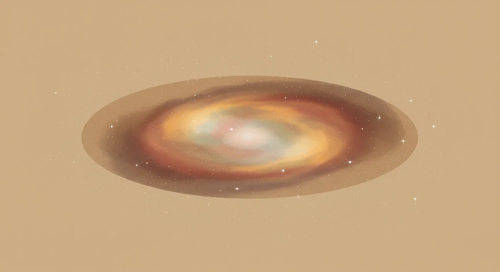 Papel de parede crianç | Galáxia colorida e estrelas cintilantes