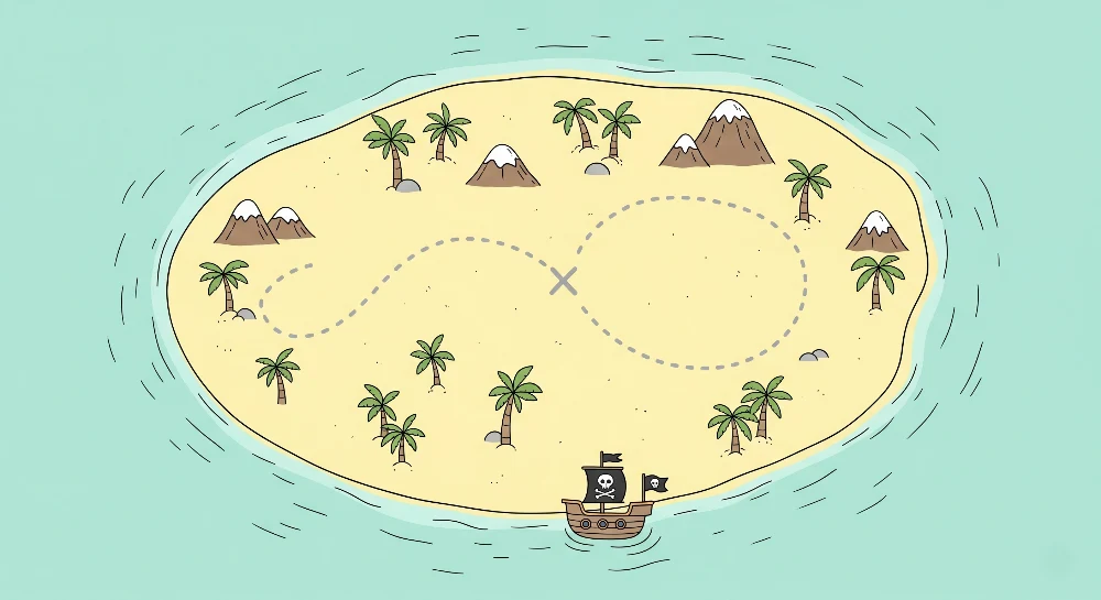 Papel de parede crianç | Harta comorii piratilor