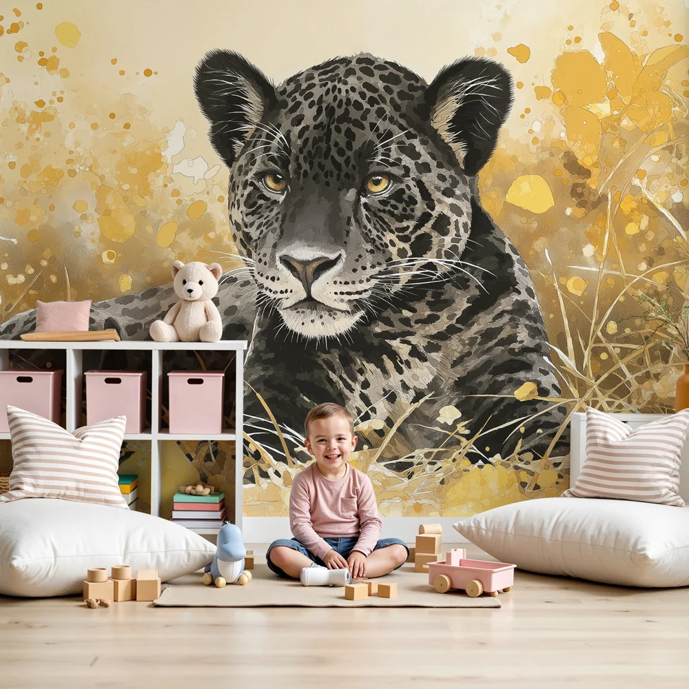 Papel de parede crianç | Leoparzii majestuoși în savană