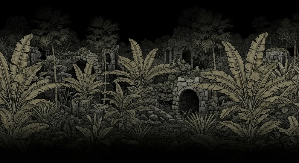 Papel de parede crianç | Ruine misterioase în inima junglei