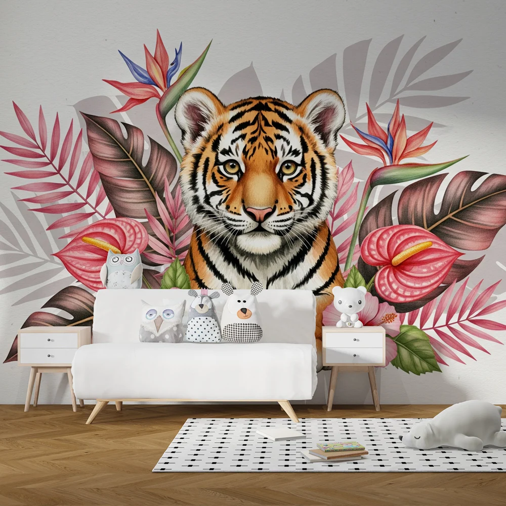 Papel de parede crianç | Tigrule majestic în inima junglei