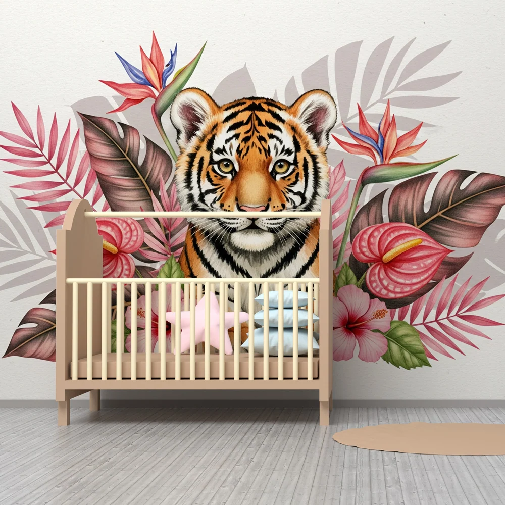Papel de parede crianç | Tigrule majestic în inima junglei