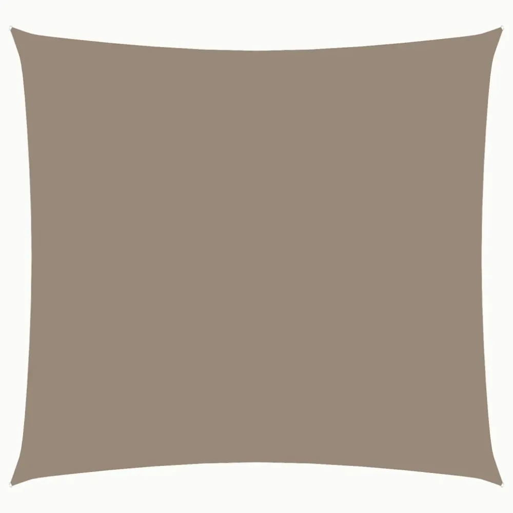 Parasolar, gri taupe, 3x3 m, țesătură oxford, pătrat