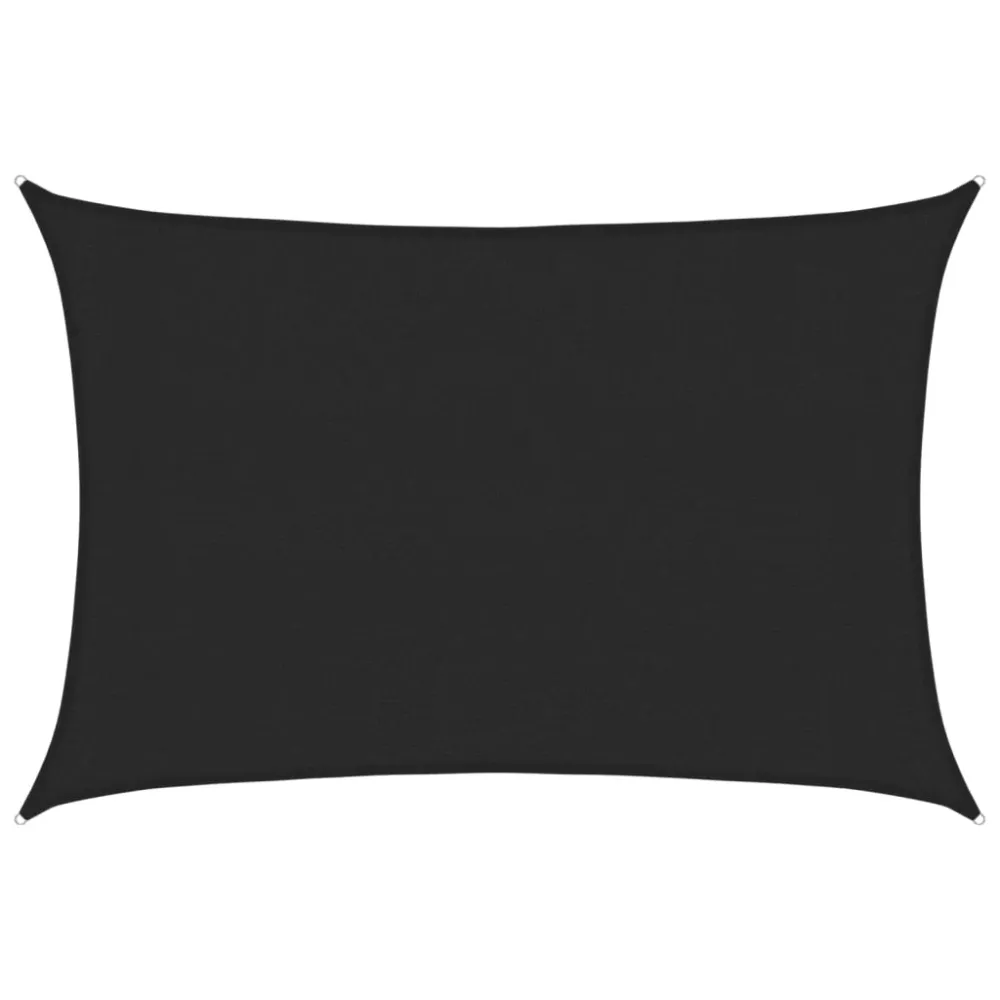 Parasolar, negru, 3x5 m, HDPE, 160 g/m²