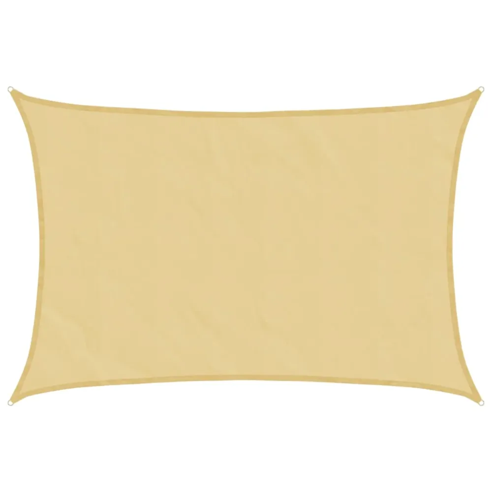 Parasolar, nisipiu, 5x4 m, 100% poliester Oxford