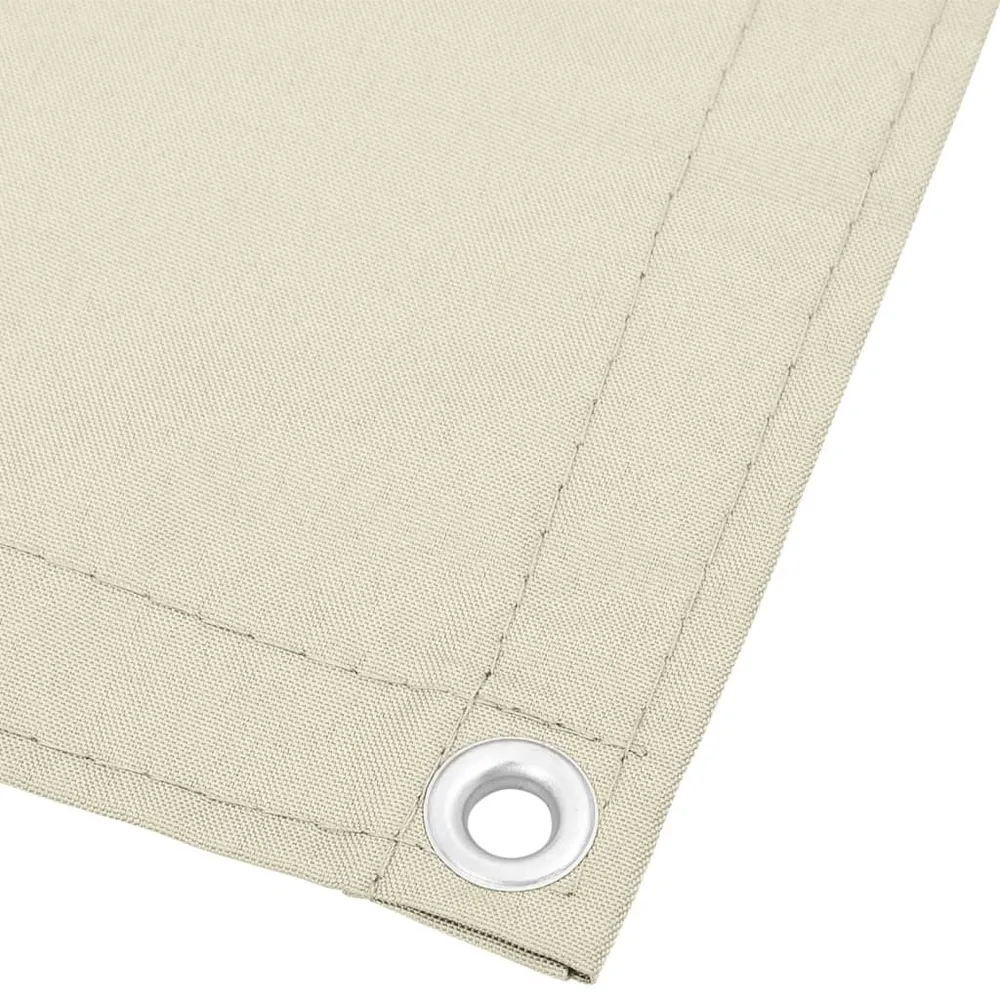 Paravan de balcon, crem, 120x1000 cm, 100% poliester oxford