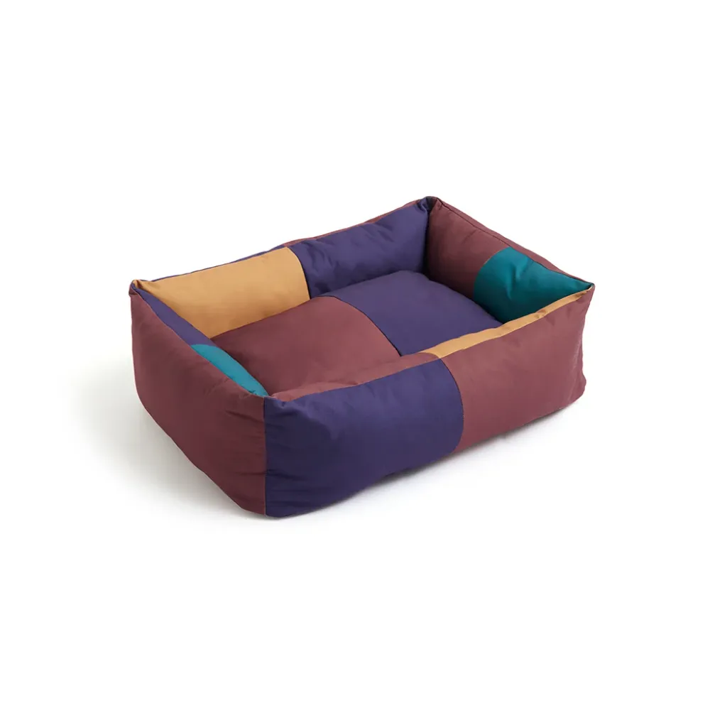 Pat pentru caini HAY- Mare - Burgundy, Green
