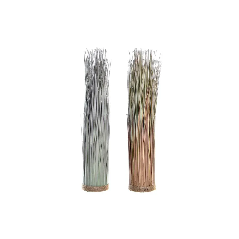 Plantă decorativă DKD Home Decor 25 x 25 x 68 cm Maro Polietilenă Verde (2 Unități)