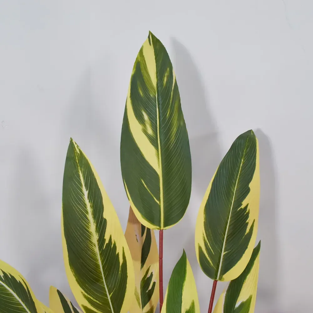 Planta artificiala, Stromanthe Sanguinea fara ghiveci, Naimeed D5618, 185x40 cm, Galben
