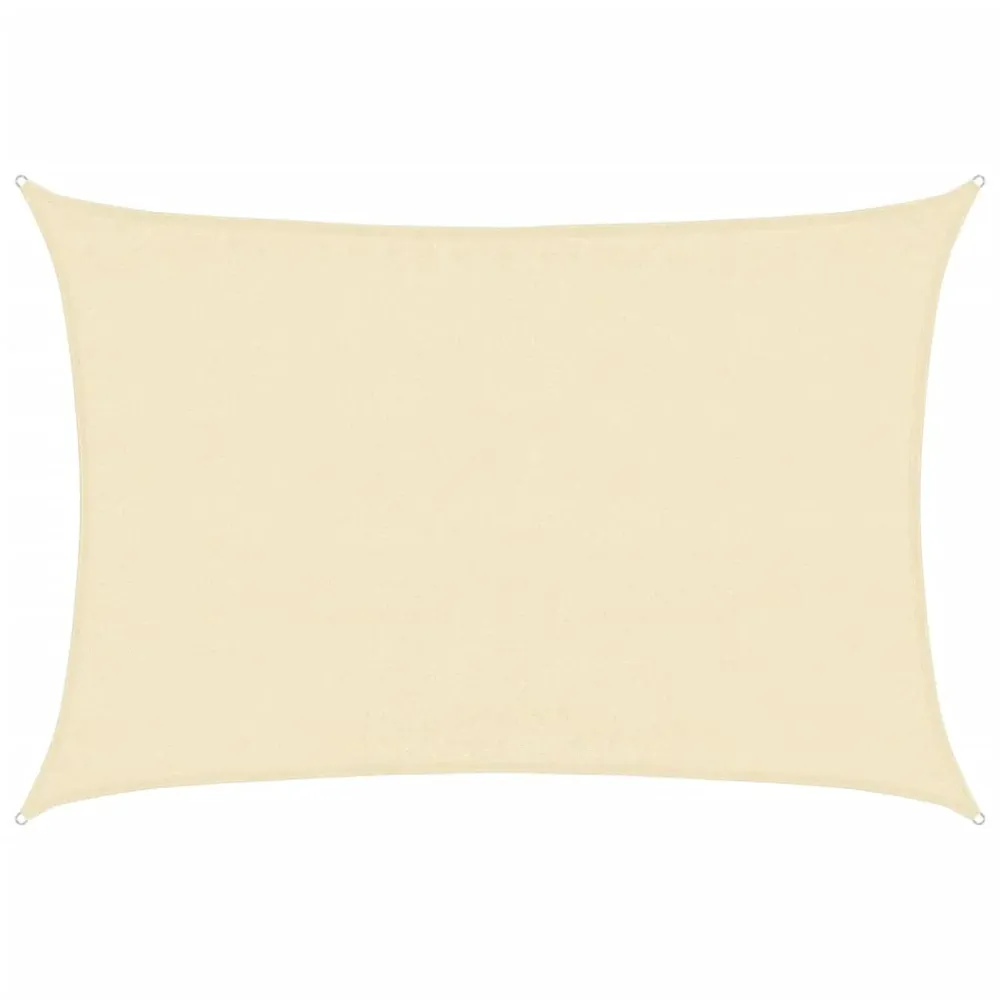 Pânză parasolar, crem, 3,5x5 m, HDPE, 160 g/m²
