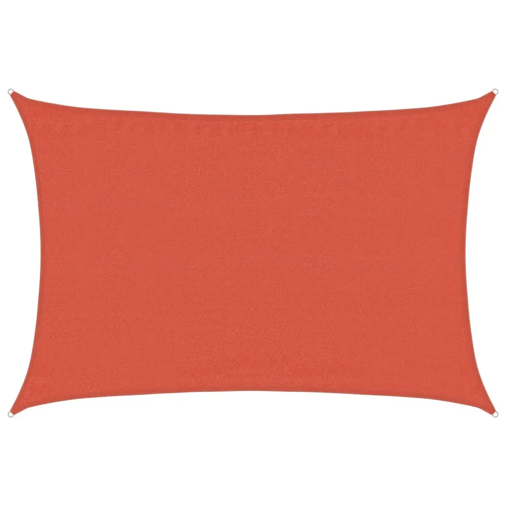 Pânză parasolar cărămiziu dreptunghiular 3,5x5 m HDPE 160 g/m²