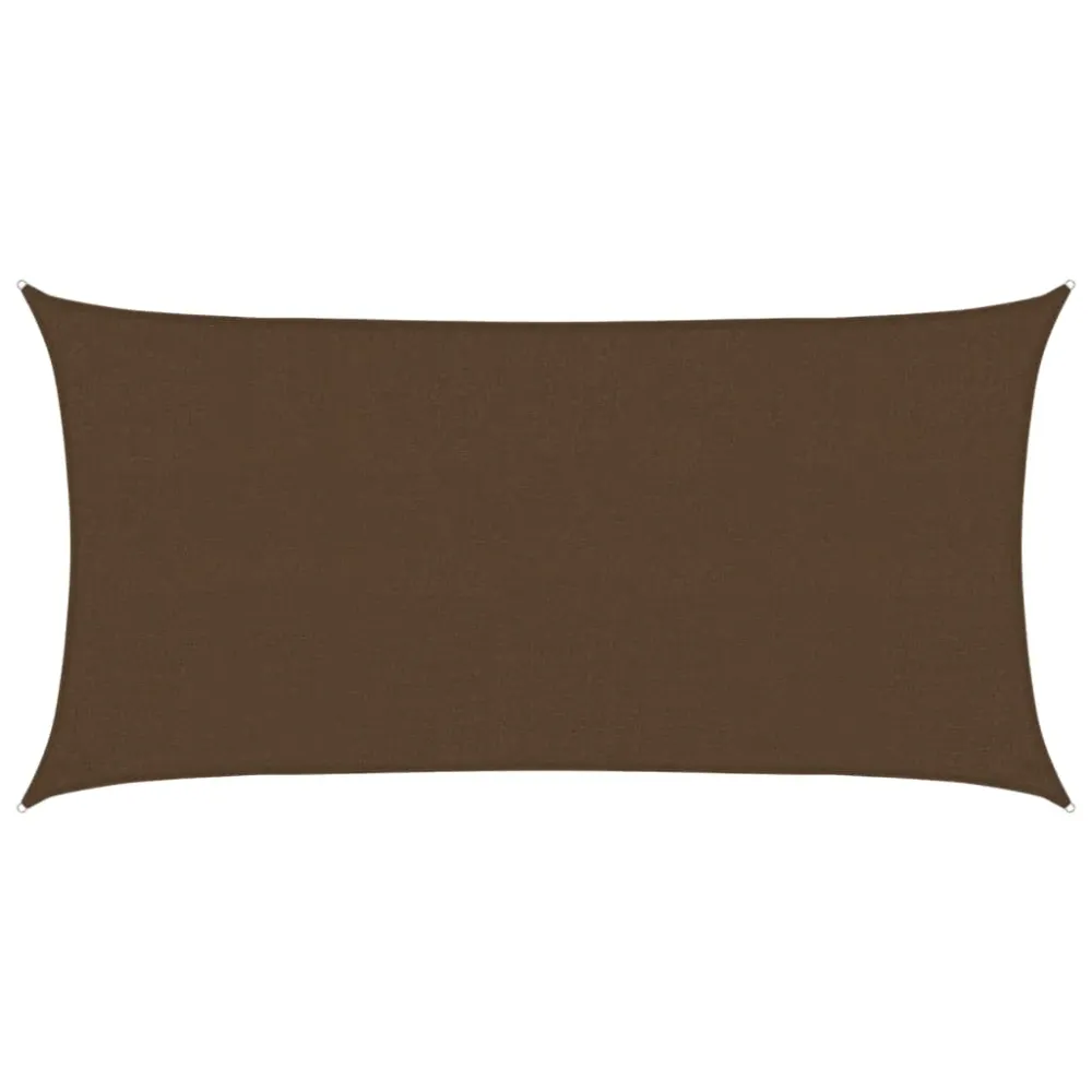 Pânză parasolar, maro, 2,5x4,5 m, HDPE, 160 g/m²