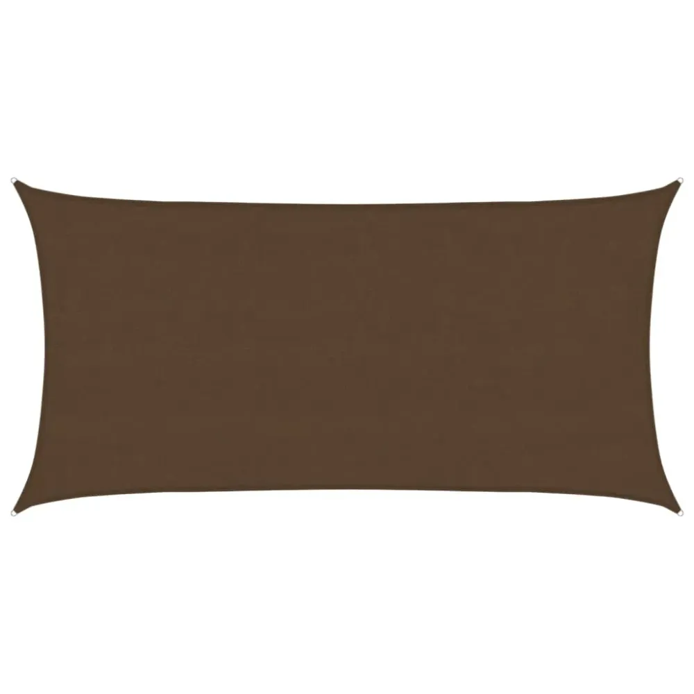 Pânză parasolar, maro, 4x7 m, HDPE, 160 g/m²