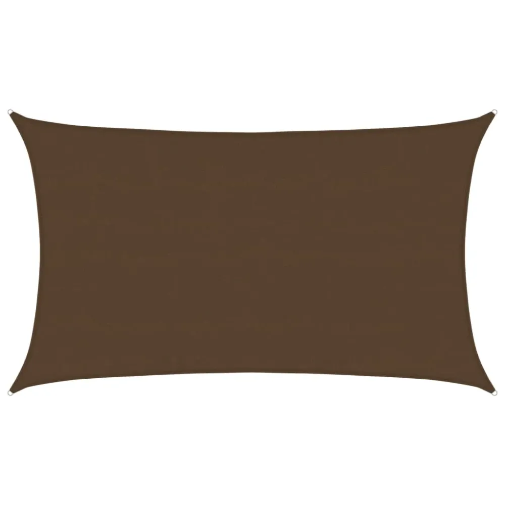 Pânză parasolar, maro, 5x8 m, HDPE, 160 g/m²
