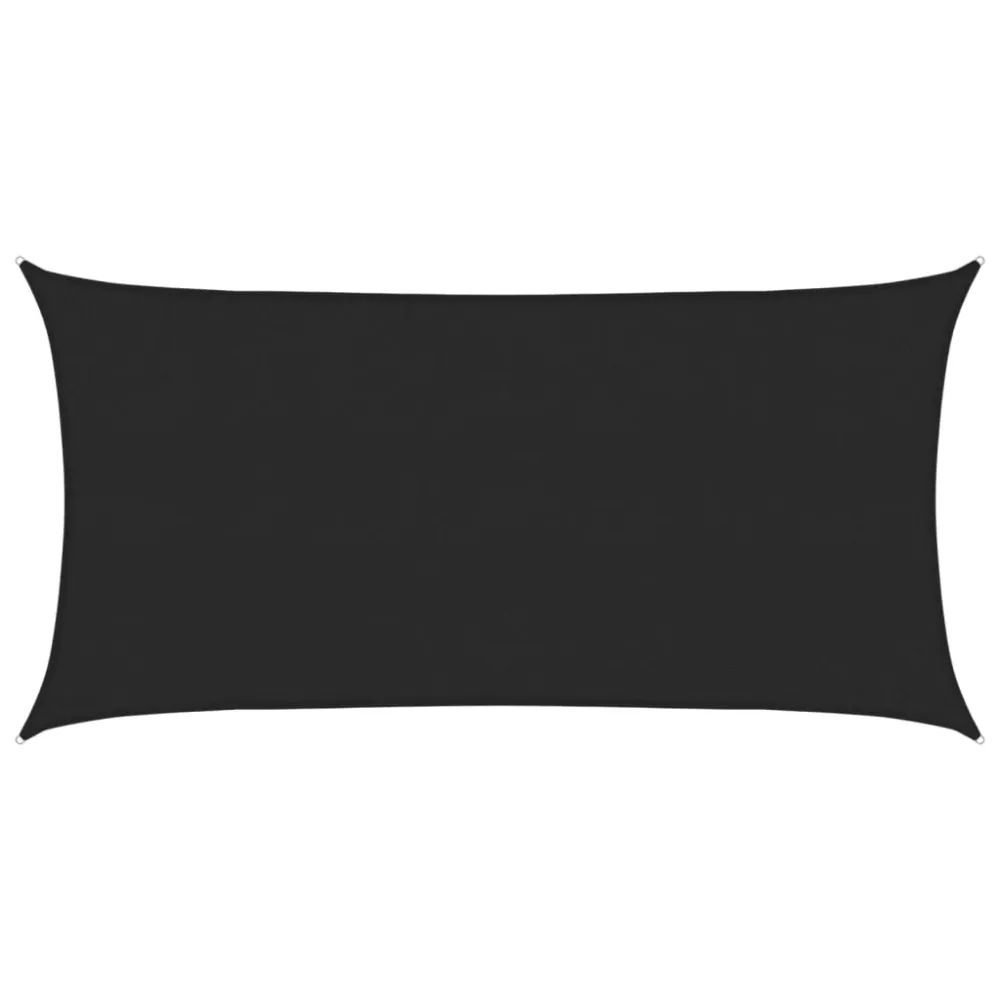 Pânză parasolar, negru, 2,5x5 m, HDPE, 160 g/m²