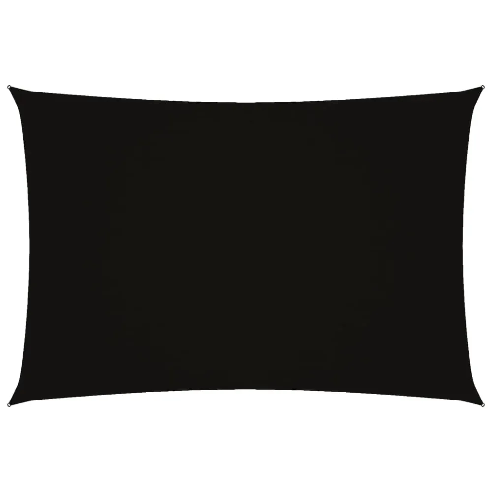 Pânză parasolar, negru, 3x5 m, țesătură oxford, dreptunghiular
