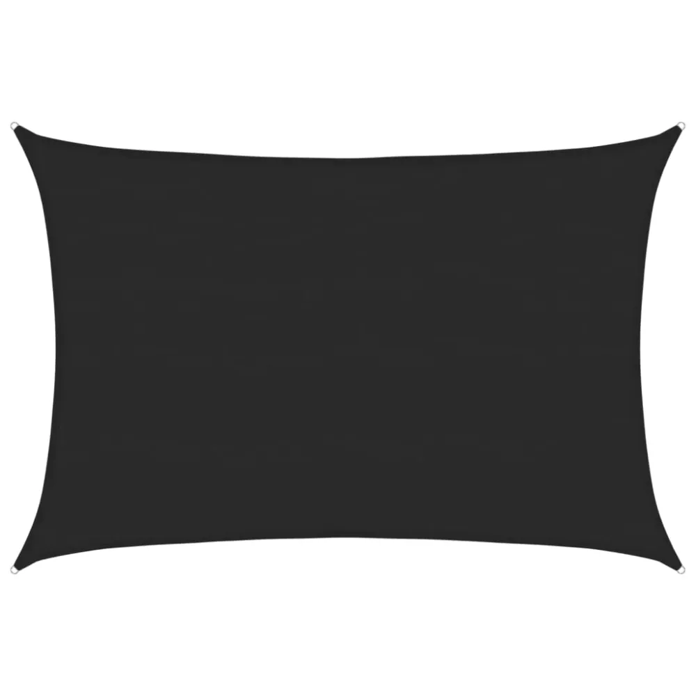 Pânză parasolar, negru, 5x7 m, HDPE, 160 g/m²