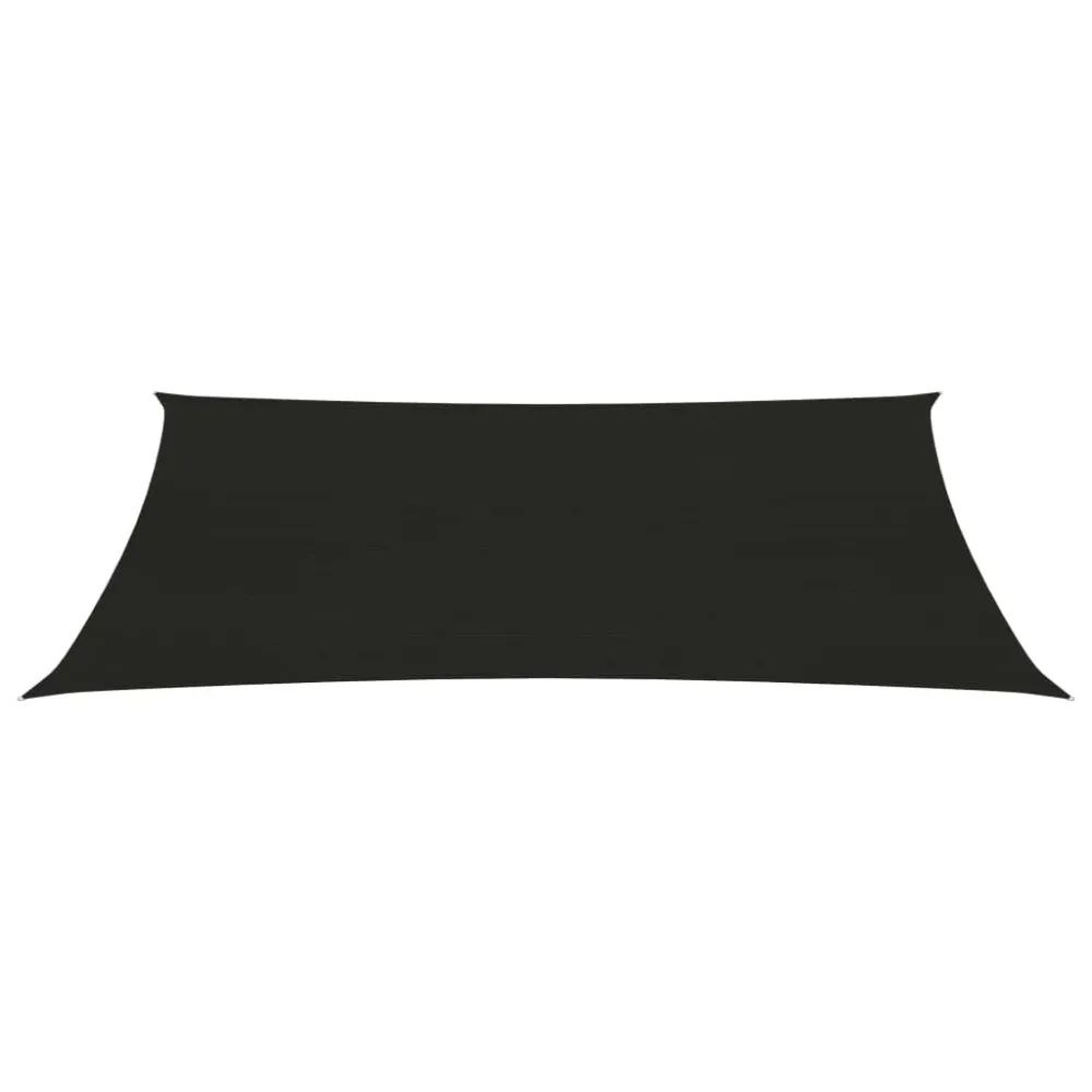 Pânză parasolar, negru, 5x7 m, HDPE, 160 g/m²