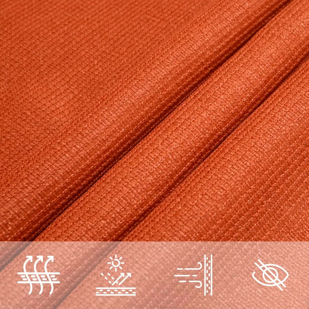Pânză parasolar, portocaliu, 2x3,5 m, HDPE, 160 g/m²