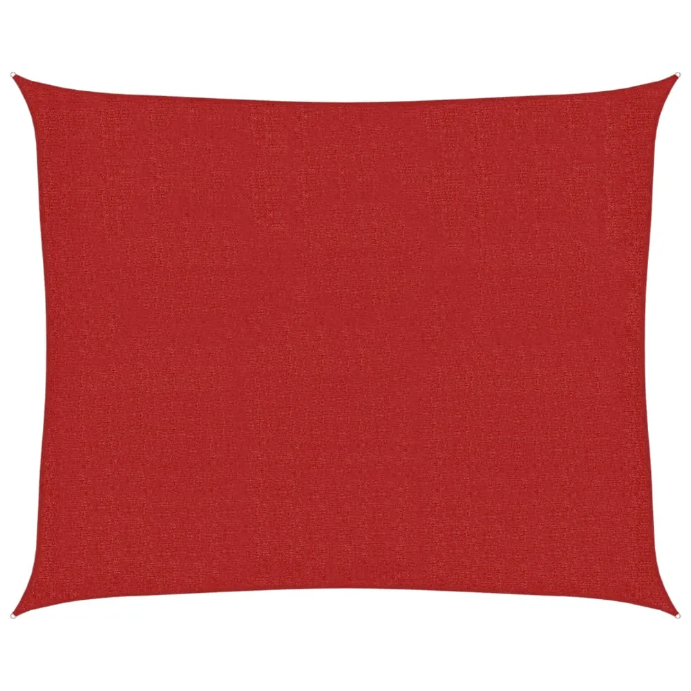 Pânză parasolar, roșu, 2,5x3 m, HDPE, 160 g/m²