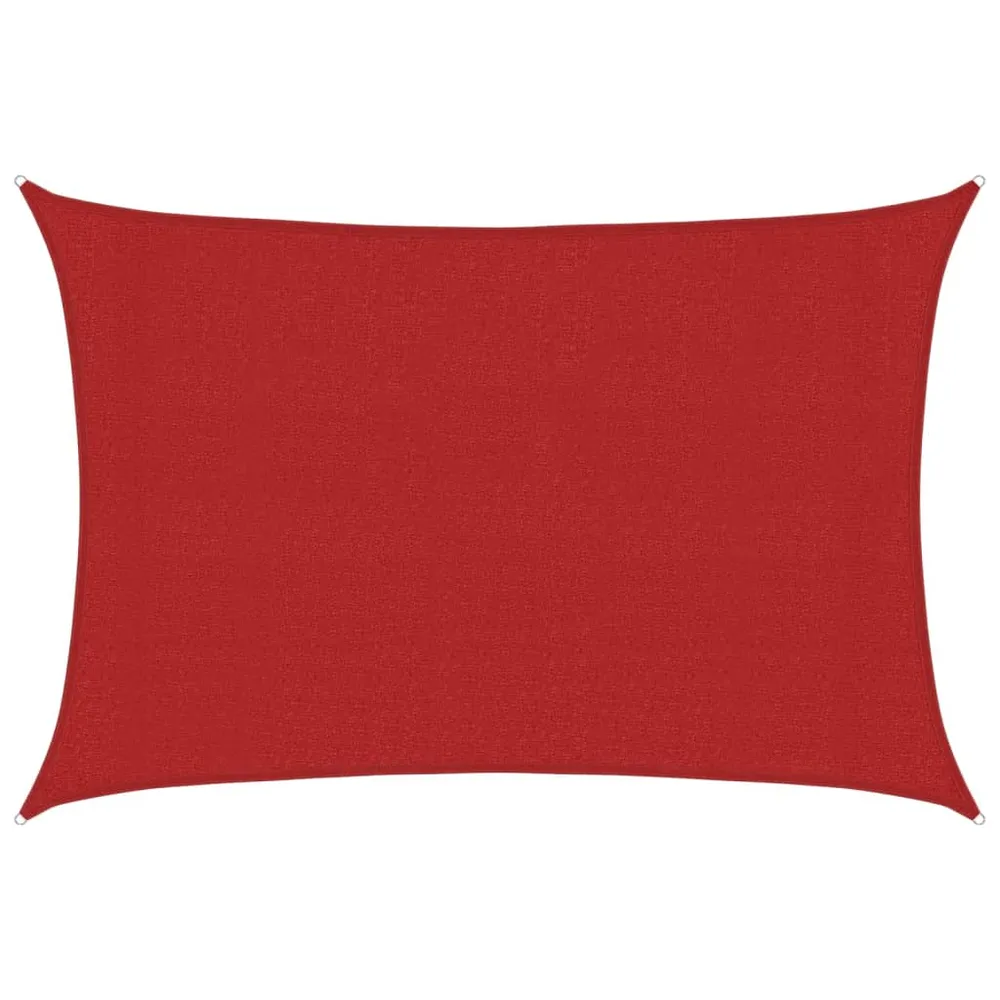 Pânză parasolar, roșu, 3x5 m, HDPE, 160 g/m²