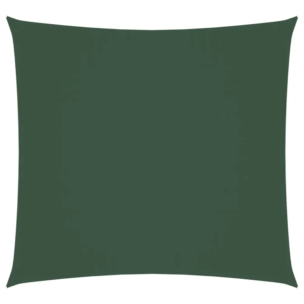 Pânză parasolar, verde închis, 5x5 m, țesătură oxford, pătrat