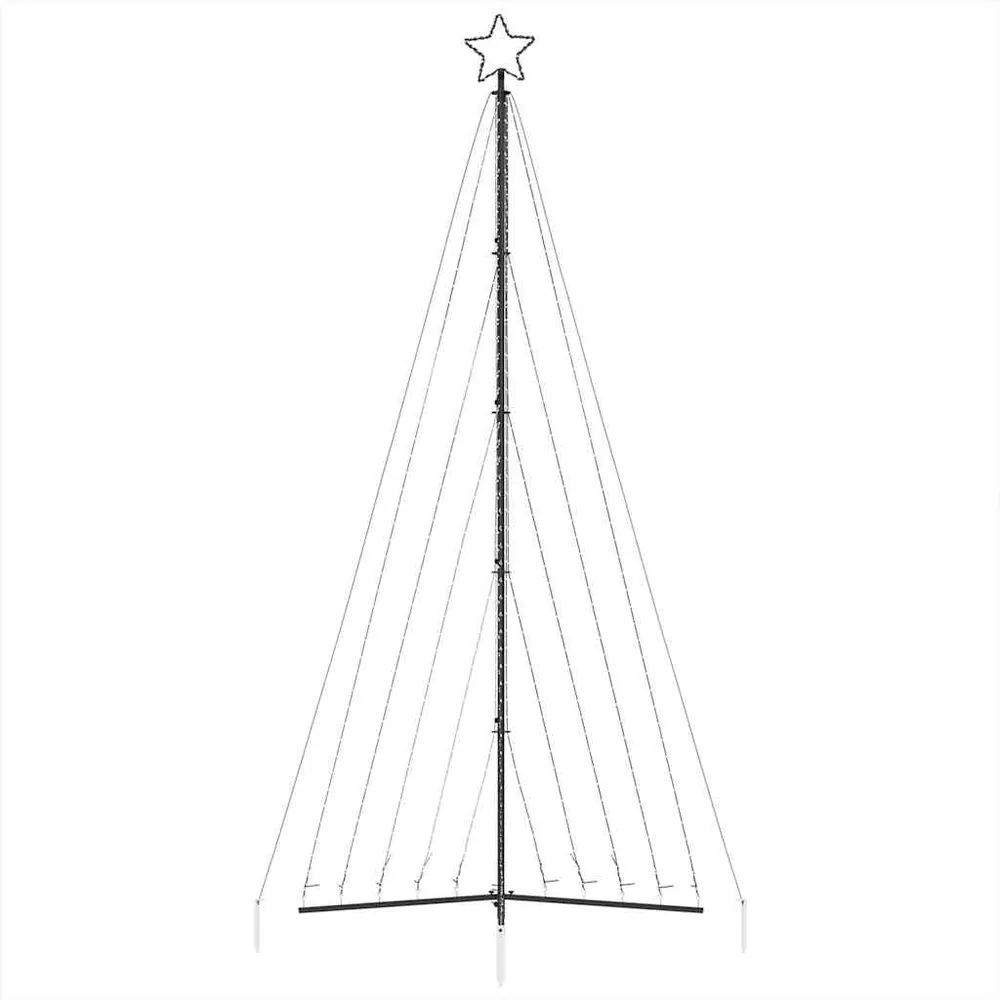 Pom de Crăciun LED 570 LED-uri colorate 399 cm
