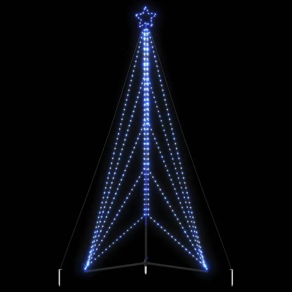 Pom de Crăciun LED 615 LED-uri Albastru 404,5 cm
