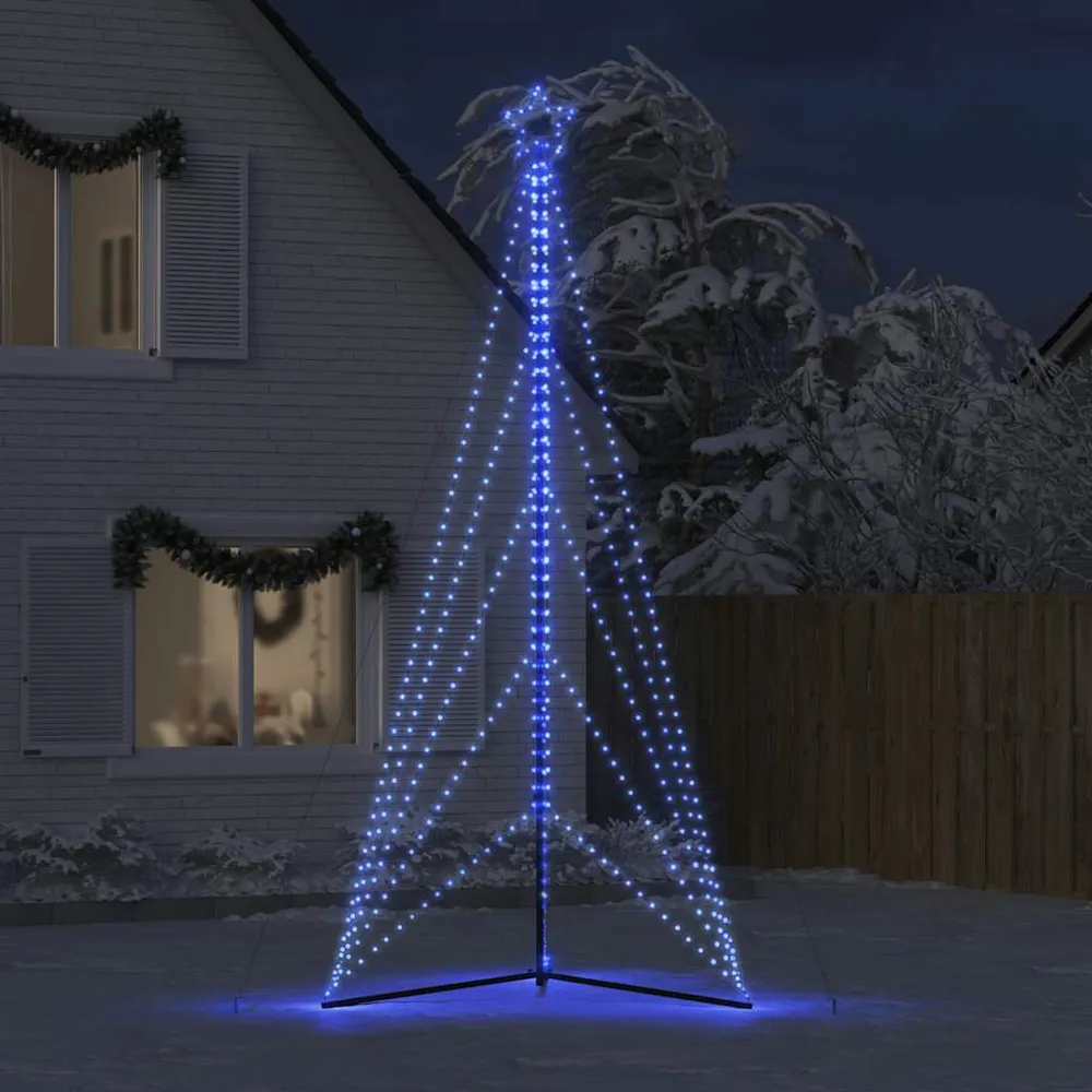 Pom de Crăciun LED 615 LED-uri Albastru 404,5 cm