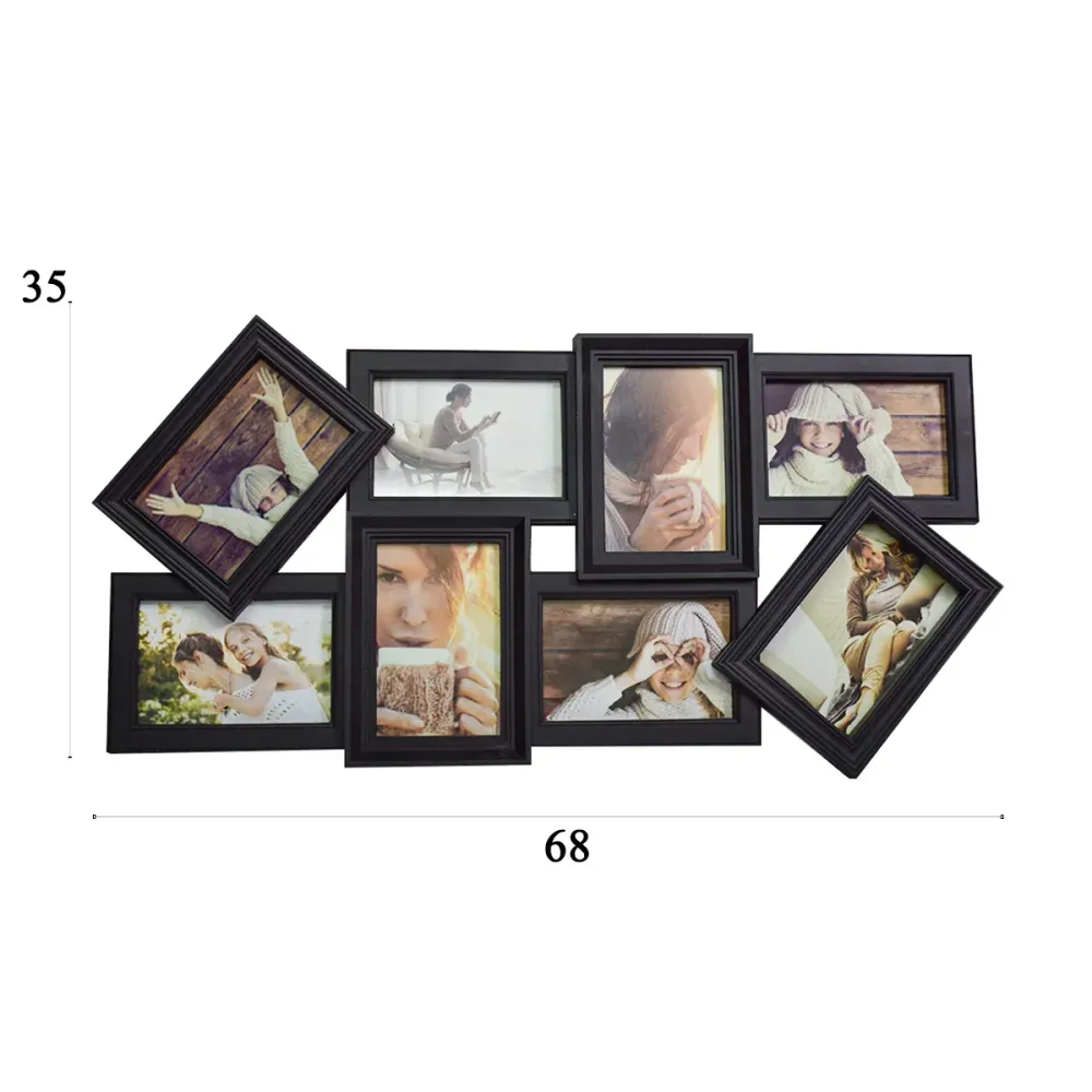 Rama foto, 8 poze, Naimeed D4563N, Negru