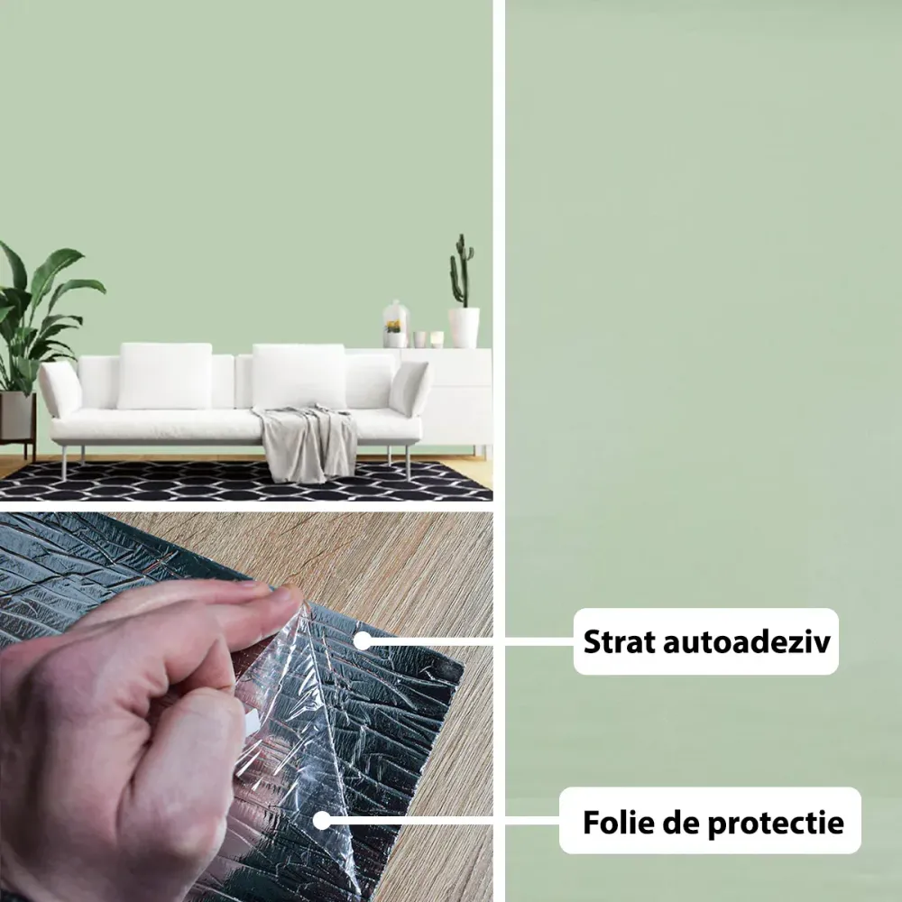 Rola panou autoadeziv, Naimeed D5709, design modern, 2mm grosime, 60x300cm, Turcoaz