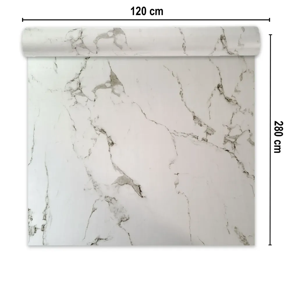 Rola panou autoadeziv, Naimeed D7365, design modern, 2.5mm grosime, 120x280cm, Alb
