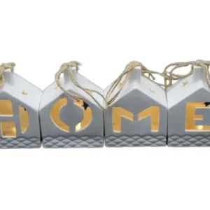 Set 4 casute ceramica cu led