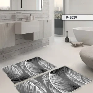 Set 2 covoare baie P-8539