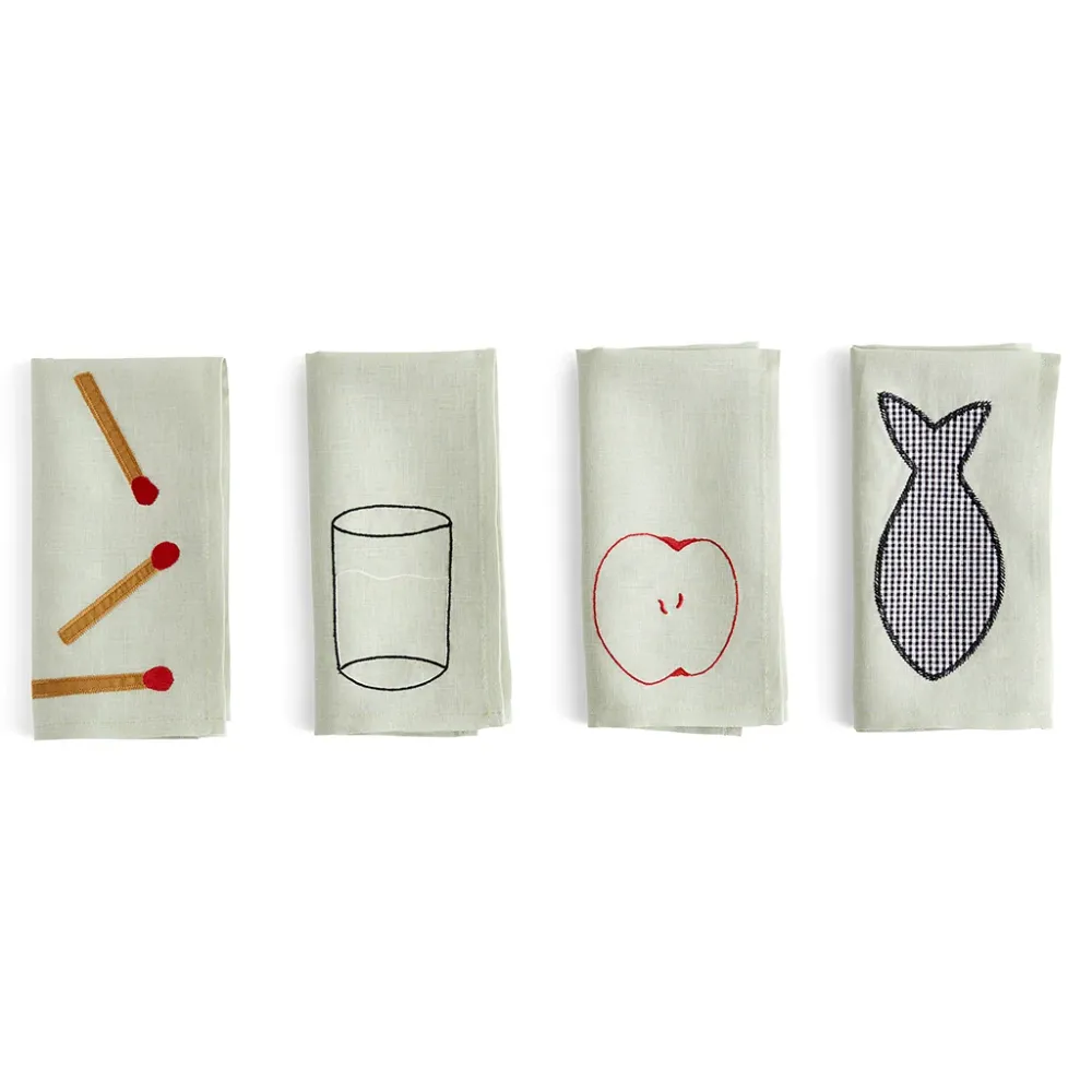Set de 4 Șervețele Sobremesa - Verde