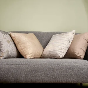 Set 4 fețe pernă – Husă pernă decorativă 40×40, tafta texturată, auriu, bej, gri perlat, maro