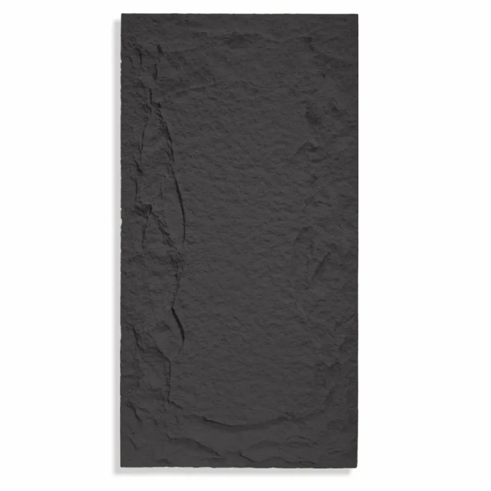 Set 6 x Panou Decorativ 3D, Naimeed D5751, ultrausor, design elegant, PU, 120 x 60 x 5 cm, Negru