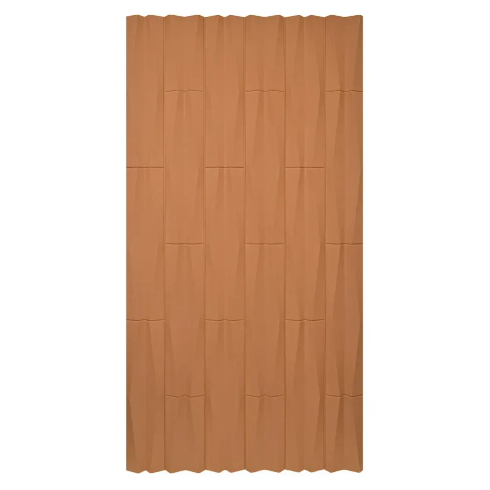 Set 5 x Panou Decorativ 3D, Naimeed D5775, ultrausor, design elegant, PU, 120 x 60 x 2.5 cm, Portocaliu