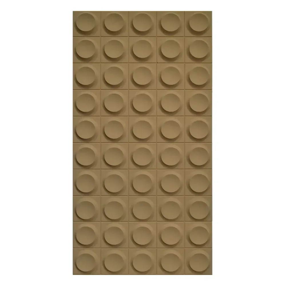 Set 6 x Panou Decorativ 3D, Naimeed D5778, ultrausor, design elegant, PU, 120 x 60 x 2.5 cm, Maro