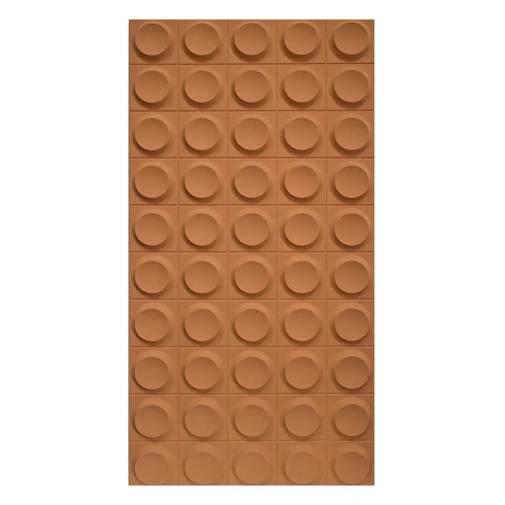 Set 5 x Panou Decorativ 3D, Naimeed D5779, ultrausor, design elegant, PU, 120 x 60 x 2.5 cm, Portocaliu