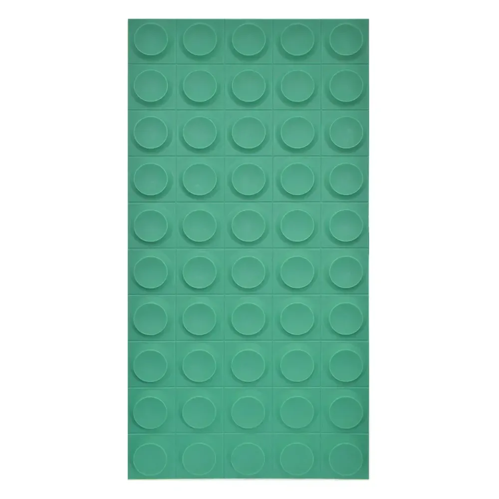 Set 6 x Panou Decorativ 3D, Naimeed D5780, ultrausor, design elegant, PU, 120 x 60 x 2.5 cm, Turcoaz