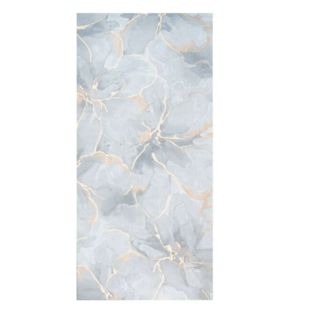 Set 6 panouri decorative autoadezive cu folie de aluminiu, efect marmura, suprafata acoperita 1.08 m², Naimeed D7111, 60x3...