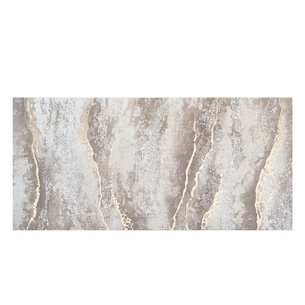 Set 6 panouri decorative autoadezive cu folie de aluminiu, efect marmura, suprafata acoperita 1.08 m², Naimeed D7128, 60x3...