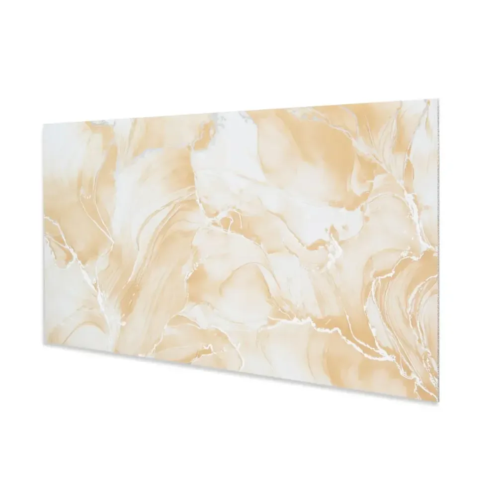 Set 6 panouri decorative autoadezive cu folie de aluminiu, efect marmura, suprafata acoperita 1.08 m², Naimeed D7131, 60x3...