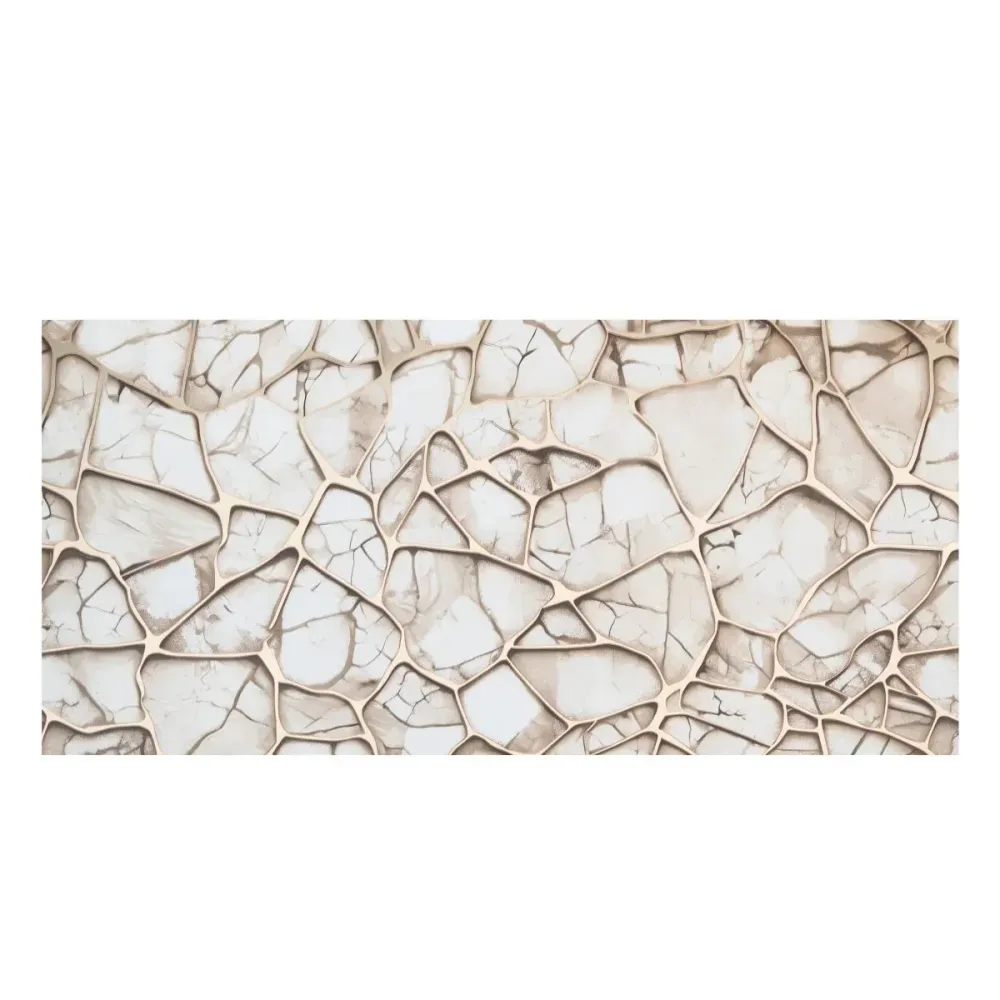 Set 6 panouri decorative autoadezive cu folie de aluminiu, efect marmura, suprafata acoperita 1.08 m², Naimeed D7120, 60x3...