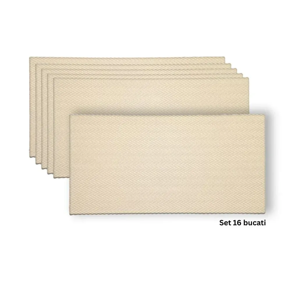 Set 16 panouri decorative din praf de piatra, Naimeed D7334, ignifuge, strat protector ceramic, rezistente la razele UV, 1...