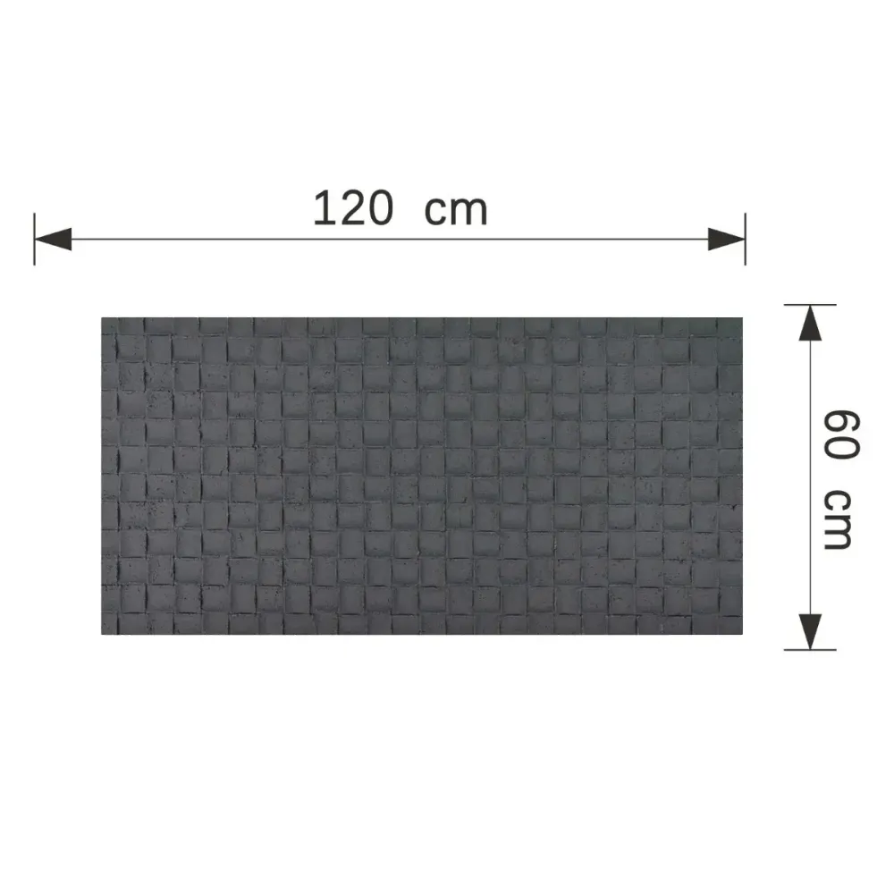Set 9 panouri decorative din praf de piatra, Naimeed D7343, flexibile, ignifuge, strat protector ceramic, rezistente la ra...